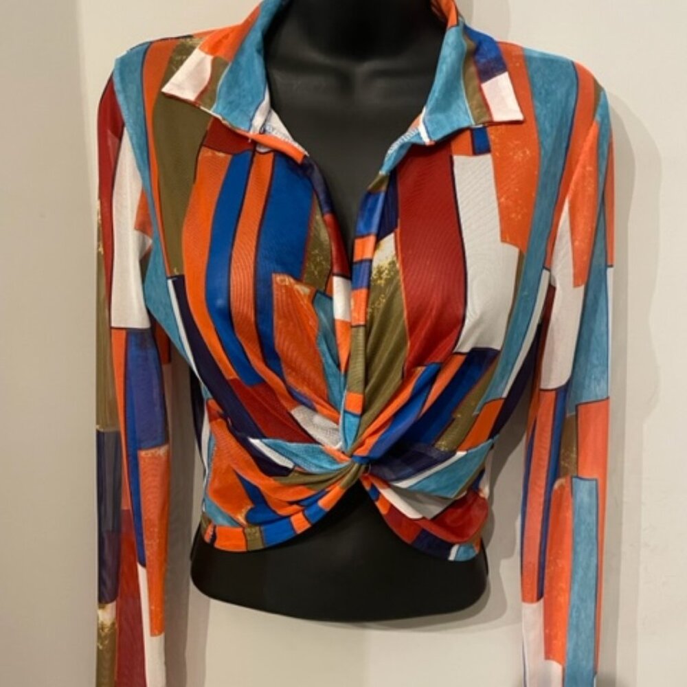 Multicolor Crop Top